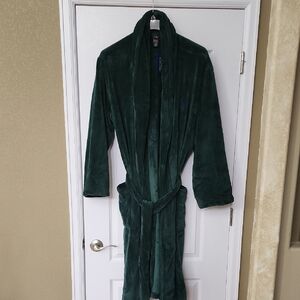 Polo by Ralph Lauren Forest Green Sleepwear Bathrobe - New